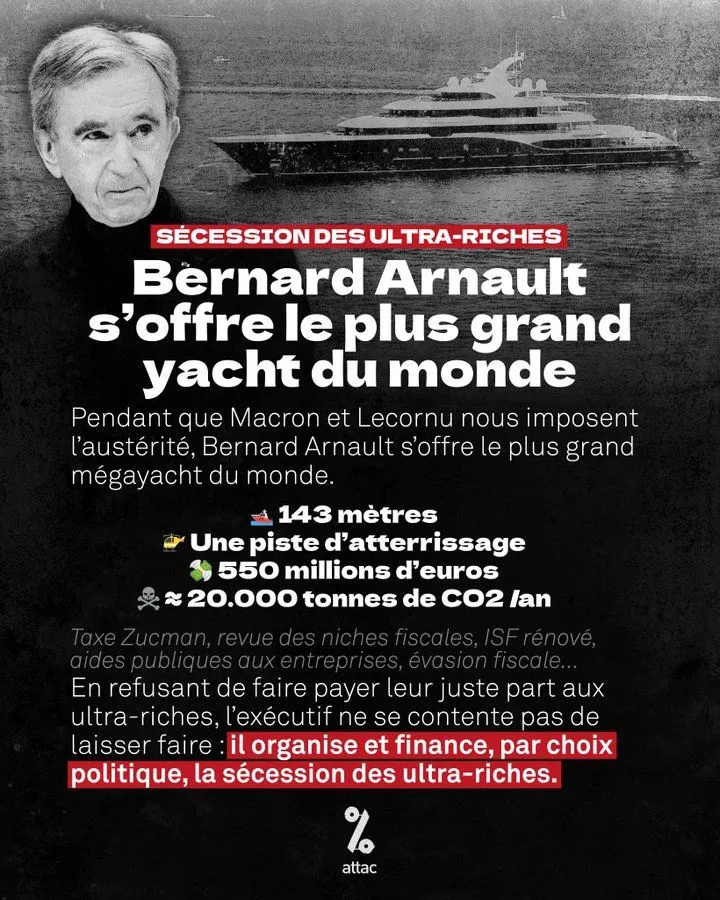 Image: Bernard Arnault a acheté un yacht à 550 millions d’euros