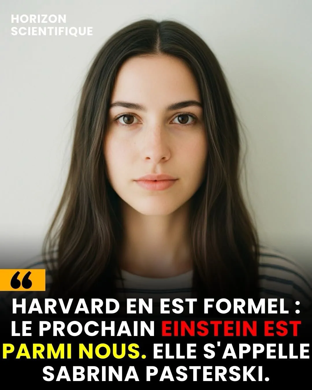 Image: Sabrina Gonzalez Pasterski, génie des temps modernes